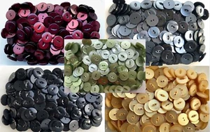 Buttons 23mm 36L Round Fisheye Button Fish Eye 2 Hole Various Colours Craft - Picture 1 of 34