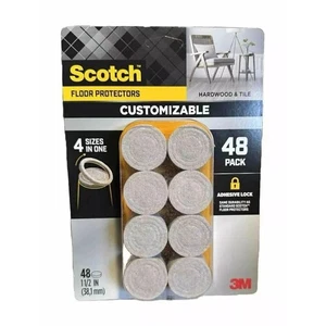 Scotch Floor Protector Pads Furniture, Customizable - 48 Pack - Picture 1 of 1