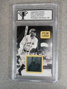 Legendary Greats Film Transparency Custom Art Card Babe Ruth Prototype /25 - Bild 1 von 2