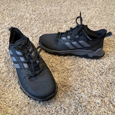 New! Adidas Kanadia Trail Running Shoes #F36056 Black/Carbon Gray Women’s Sz 8.5 - Image 1 of 4