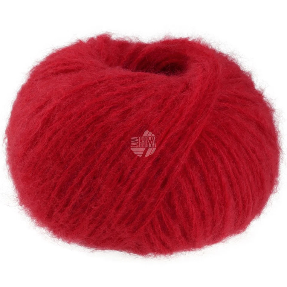 Wolle Kreativ! Lana Grossa - Mohair di Gio Fb. 5 weinrot 50 g - Bild 1 von 1
