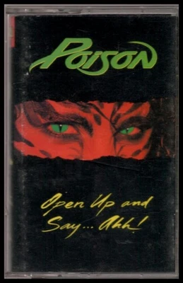 1988 POISON Open Up and Say Ahh! CASE ONLY NO CASSETTE Enigma/Capitol Records - Image 1 of 2