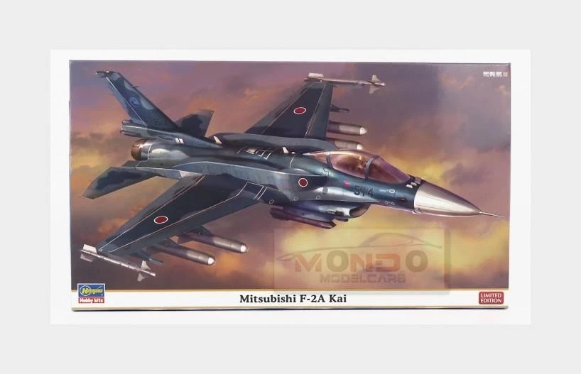 1:72 HASEGAWA Mitsubishi F-2A Kai Airplane Military 1995 Kit HA02390 - Immagine 1 di 2