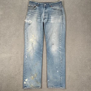 Vintage Levis 501XX Jeans passt Herren 32x32 Grunge Schnurrbart Kurt Distressed 90er USA - Bild 1 von 15