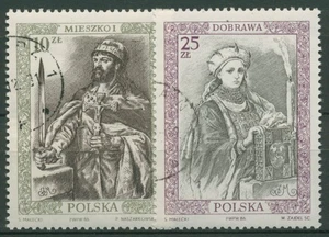 Polen 1986 Herrscher Herzog Mieszko, Herzogin Dobrawa 3066/67 gestempelt - Picture 1 of 1