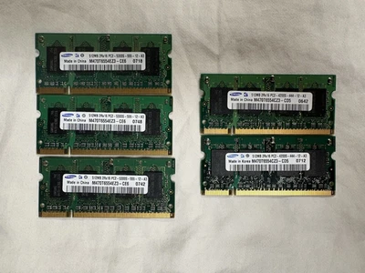 VTG Samsung  Laptop Memory  Lots of 3 and 2 - see description for specs - Image 1 of 2