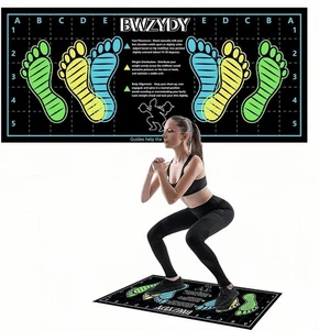 Tappetino Squat con Posizione Piede, Tappetino Squat per Attrezzatura Esercizi, 31,5 x 14in squa - Foto 1 di 7