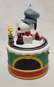 HALLMARK KEEPSAKE ORNAMENT 2021 SNOOPY'S TOY TRAIN MAGIC SOUND AND MOTION - Picture 1 of 8