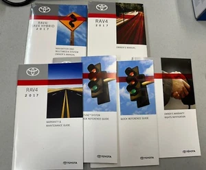 Toyota RAV4 Owner's Manual 2017 Navigation Book Set 17 FU-7 GU-7 - Bild 1 von 5