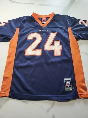 Reebok NFL Champ Bailey Denver Broncos Jersey Size Youth Large Foto 1 de 4