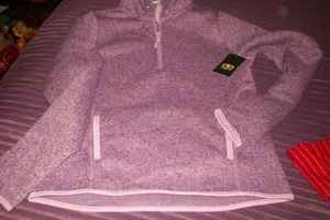 Girls Athletic 1/4 Zip Front Jogging Purple Lavender Size 18 Athletic Works NWT  - Picture 1 of 3