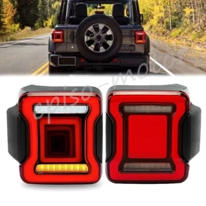 For Jeep Wrangler JL 18-22 2x LED Rear Tail Lights Brake Stop Turn Signal Lamps - Picture 1 of 10