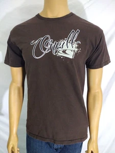 Camiseta de Surf O'Neill Hombre Mediana Marrón Negro Blanco Gris Gráfico SS 100% Algodón - Imagen 1 de 8