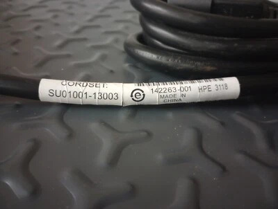 HP Compaq 10Ft 10A Power Cord Cordset: SU01001-13003 PN: 142263-001 - Image 1 of 4