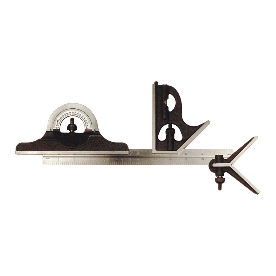 Juego cuadrado combinado Tesa Brown & Sharpe 599-438-1204-1 4 piezas 12" 4R Foto 1 de 1