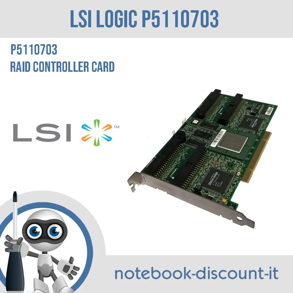 Card LSI Series 511 REV C2 4x IDE ATA 100 P5110703 PCI 09K646 Intel 98 SL3ZJ - Immagine 1 di 1