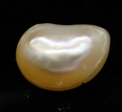 Champagne Color Natural Saltwater Basra Pearl 9 x 6 mm Loose Gemstone 1.75 Ct - Image 1 of 4