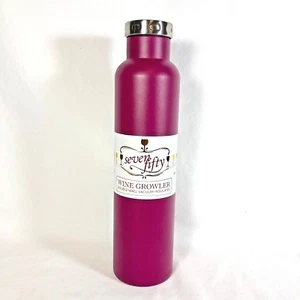 Insulated Travel 25oz Wine Bottle Growler Double Wall Vacuum Seven Fifty Fifty - Picture 1 of 9