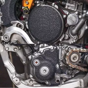Black Engine Guards For 2010-2025 Suzuki RMZ250 Cover Grip Clutch RMZ 250 - Foto 1 di 4