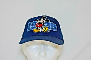 Cappello da giovane Disney Topolino 1928 blu navy ricamato berretto a sfera regolabile - Foto 1 di 6