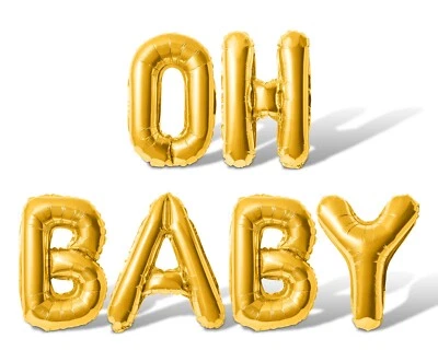 OH BABY Letter Balloon Banner - DIY Party Baby Shower Decorations - Image 1 of 4