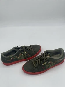 Puma Herren Gr. 13 Olivgrün Wildleder Leder Green Dragon Oriental Clyde - Bild 1 von 6