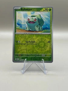 BULBASAUR #001/165 POKEMON 151 (HOLO INVERSO, CASI NUEVO) INGLÉS - Imagen 1 de 4
