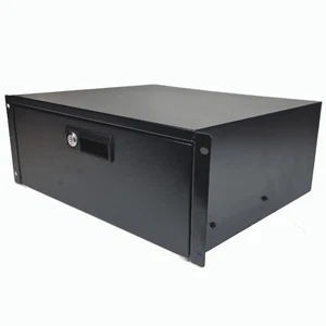 5U 19" 370mm Locking Storage Drawer Network Data Cabinet Flight Case Server Rack - Picture 1 of 7