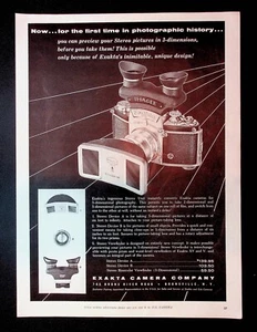 1956 Exakta Camera Stereo Unit Accessory Vintage Print Ad - Picture 1 of 1