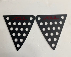 Rear Window Glass Plate Panel C Pillar Black Red 2p for 2014 2018 Kia Soul - Bild 1 von 4