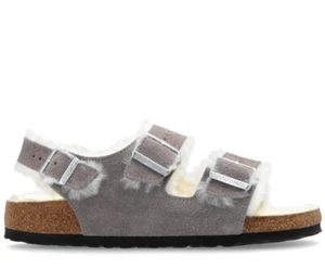 BIRKENSTOCK MILANO SANDALIAS DE PIEL DE OVEJA MUJER ZAPATOS HECHOS EN ALEMANIA 1028034 - Imagen 1 de 6