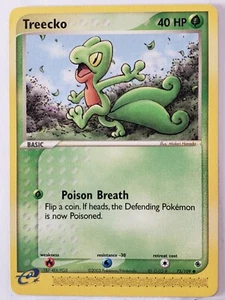Treecko 75/109 VLP - EX tarjeta de Pokémon zafiro rubí - arte Midori Harada - Imagen 1 de 2