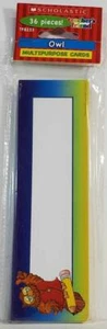 Owl 36 Multipurpose Cards / Bookmarks Teacher's Friend Scholastic NEW - Picture 1 of 1