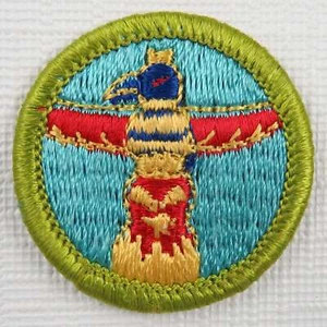 Wood Carving Current Plastic Back Merit Badge [MB-202] - Picture 1 of 1