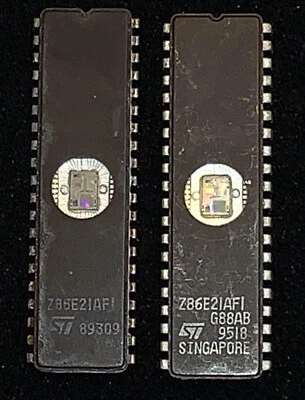 Z86E21AF1 8MHz 8bit MCU 8K EPROM CDIP40 ST Programmed with Your 8K ROM File - Image 1 of 3