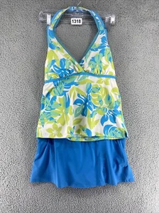 Lands End Tankini Talla 10 Falda Talla 8 SET Playa Tropical - Imagen 1 de 20
