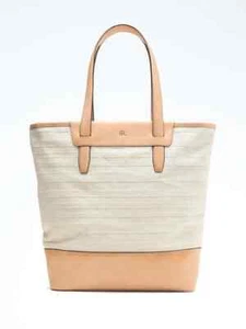 Banana Republic Cotton Canvas Tote Bag, Beige, NWT - Picture 1 of 3