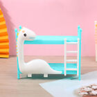 1Pcs Dollhouse Miniature Dinosaur Doll Bunk Bed Double Bed Model DIY Scene Sp