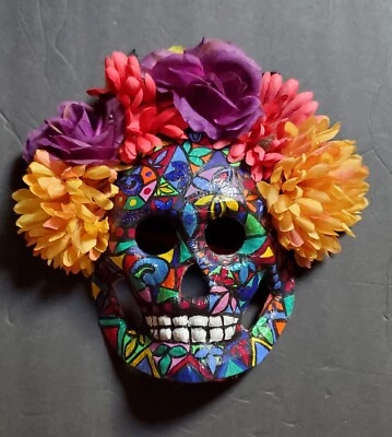 Handmade Cinco De Mayo Skull Mask - Image 1 of 4