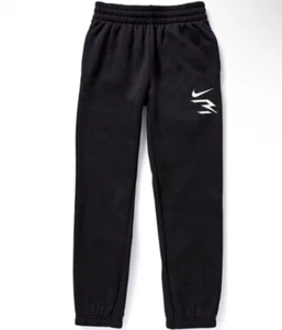 Nike Boys Youth Fleece Soft & Thick Joggers Sweatpants BLACK Large 14 16 NWT - Picture 1 of 6