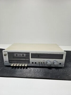 Sharp RT-100 Stereo Cassetta Piastra Metallo Nastro - Usato,Funzionante,Vintage - Immagine 1 di 4