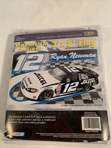 NASCAR #12 Ryan Newman Alltel Premium 2-Sided 3x5 Flag Cover