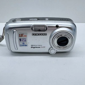 Samsung Digimax A400 Compact Digital Camera Point & Shoot 4.0MP Y2K Tested READ - Foto 1 di 10