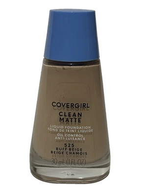 Covergirl Clean Matte Liquid Foundation Buff Beige 525 Oil Control 1 oz - Image 1 of 2