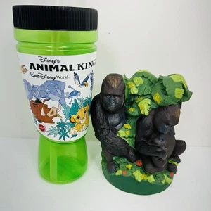Disney Animal Kingdom Whirley Groove Souvenir Tasse mit Gorilla Figur Top - Bild 1 von 13