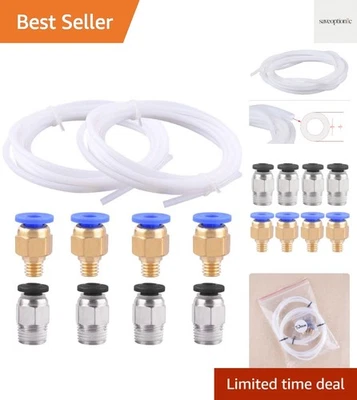 Impresora 3D esencial: tubo de teflón PTFE 2M con conectores duraderos PC4-M6 y M10 Foto 1 de 4