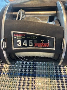Penn 345 GTI Level Wind Conventional Casting Big Game Fishing Reel Vintage - Picture 1 of 5
