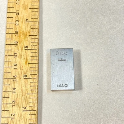 Starrett Webber Gage Block 0.750 USA - Image 1 of 4