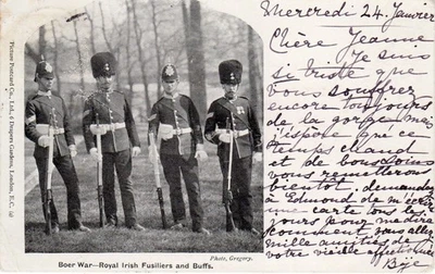 Boer War PC Jan 1900 - Kew Gardens to Belgium. - Image 1 of 2