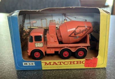 Camión de concreto Matchbox KingSize K-15 listo para mezclar 1963-70 con caja Foto 1 de 4